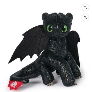Dreamworks Dragons How to Train Your Dragon Toothless Plush Toy, 8"